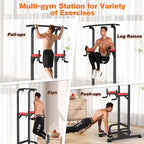 Relife Rebuild Your Life Power Tower Pull Up Bar Dip Station For Home Gym Adjustable Height Strength Training Workout Equipment