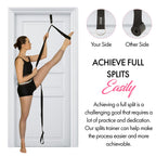 Stretching Strap With Door Anchor - Stretching Equipment To Improve Legs Flexibility - Splits Trainer For Home Ideal In Ballet,