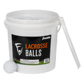 Franklin Sports Lacrosse Balls Bucket - Bulk Pack of (40) Official Size White Lax Balls for Practice + Training - 40 Pack Bucket
