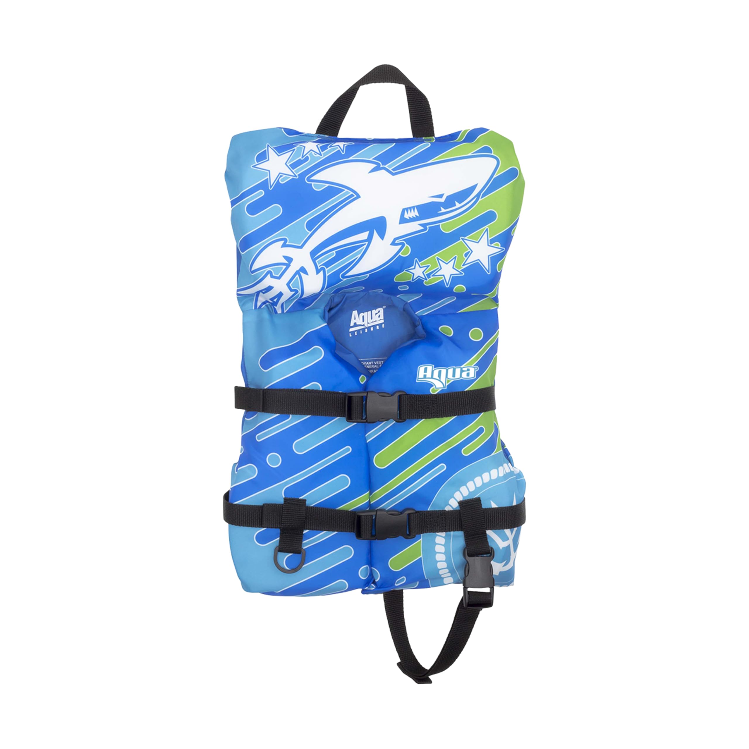 Oceans7 US Coast Guard Approved Infant Life Jacket 8-30 lbs - Type II PFD Flex-Form Chest Personal Flotation Device, Blue/White