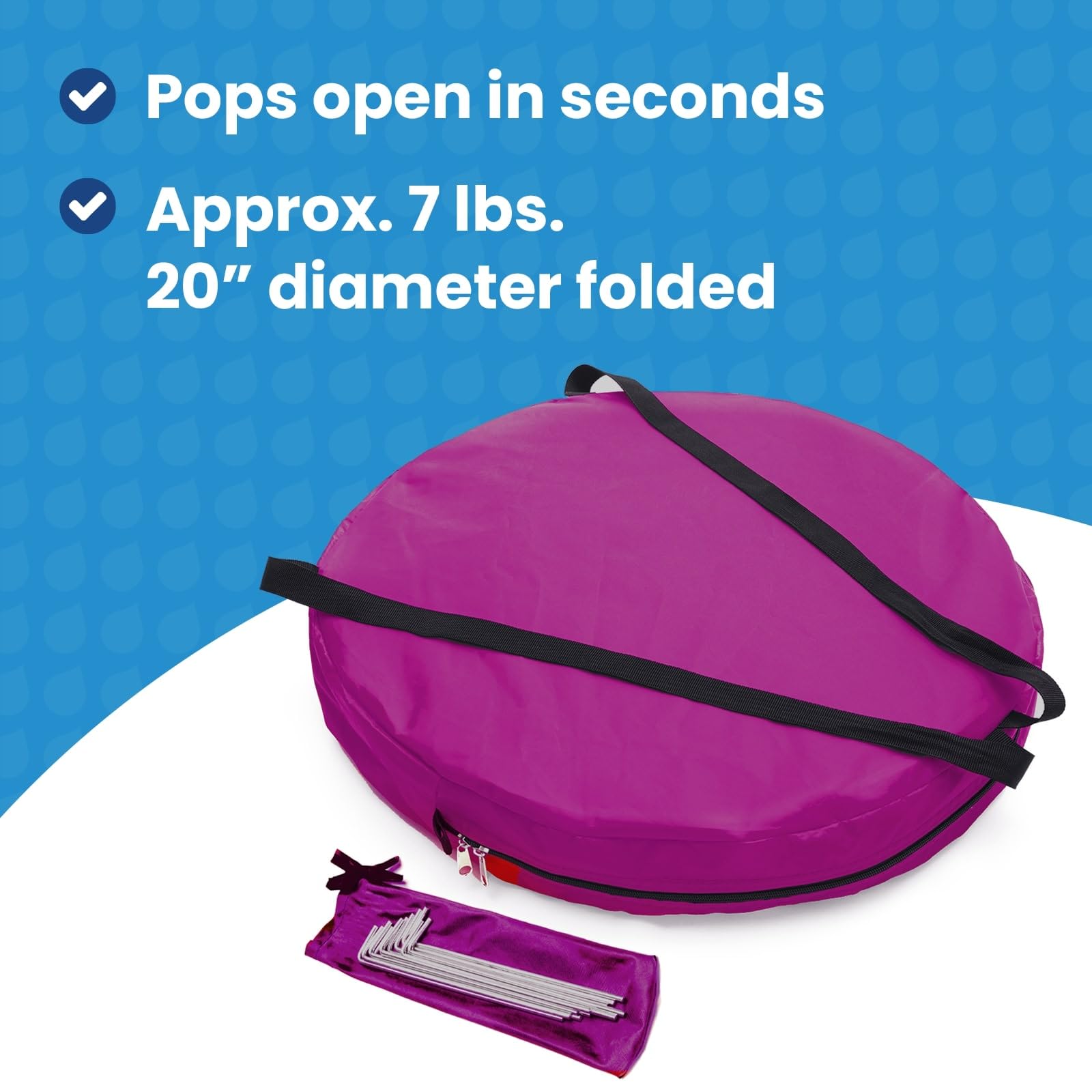 Weatherpod 1-Person Pop-Up Pod With Tinted Panels - Pop-Up Weather Pod, Protection From Cold, Wind And Rain With Added Privacy -