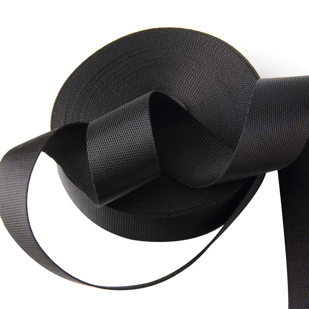 Jiakai 1.5 Inch Wide 10 Yards Nylon Heavy Duty Webbing Strap,Polypropylene Heavy Straps For Bags, Hammocks, Outdoor Climbing And