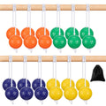 Lenwen 12 Pack Ladder Ball Outdoor Game Ladder Toss Balls Replacement Bolas with Storage Bag for Toss Match Yard Lawn Golf Game,