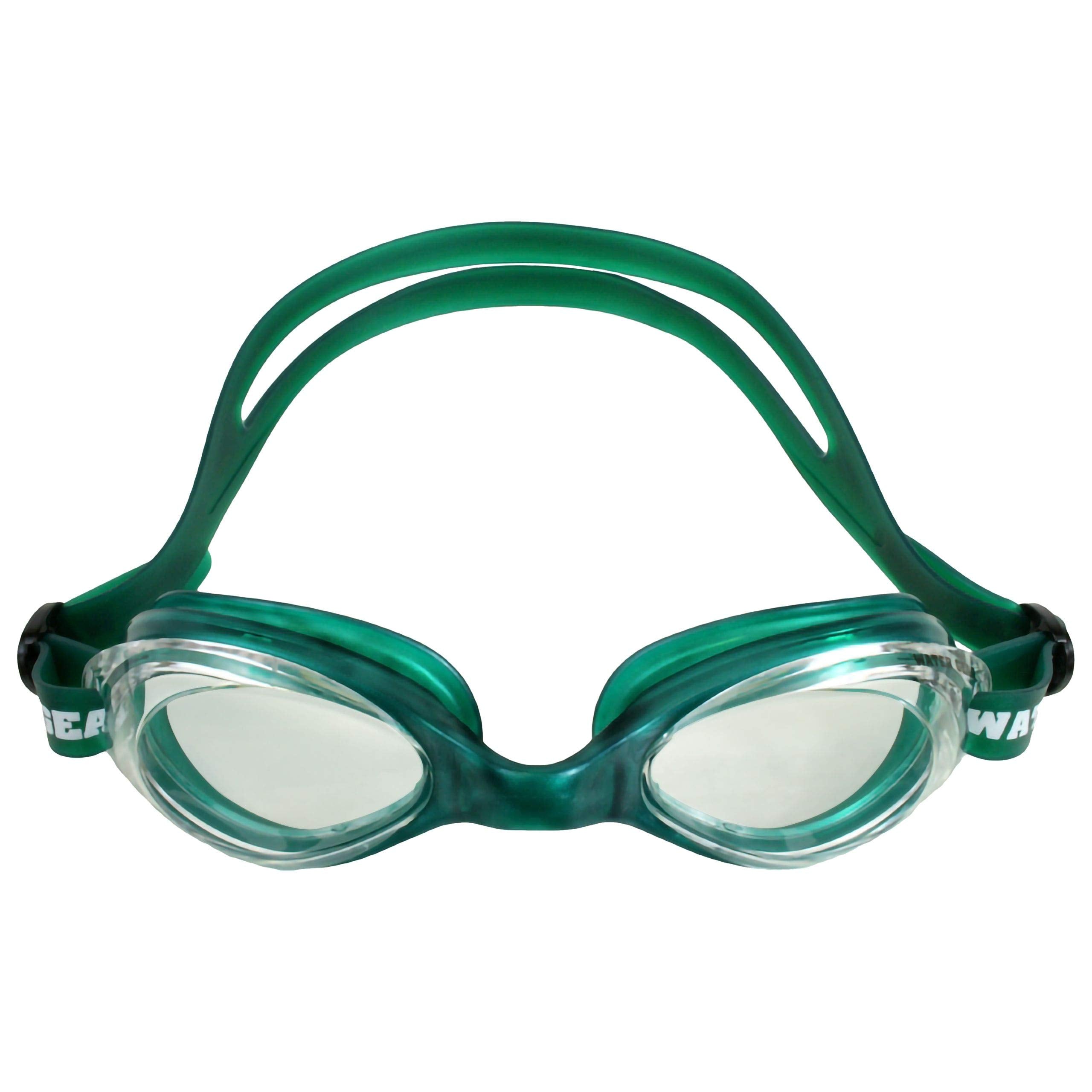 Water Gear Razor Anti-Fog Goggle (Clear W/Green Seal)