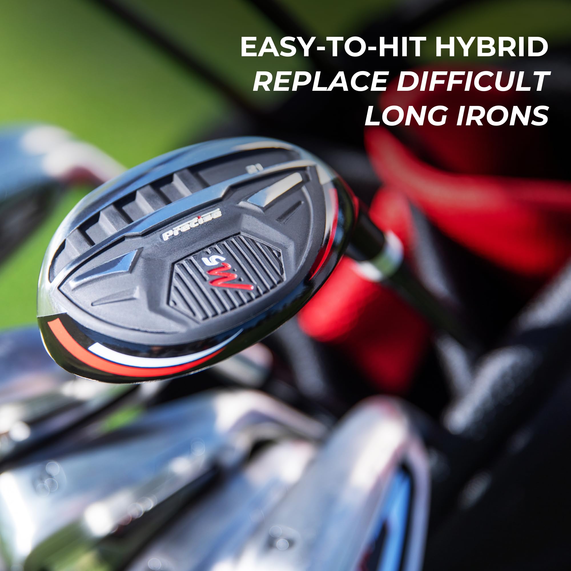 Top Line Men'S Right Handed M5 Golf Club Set , Set Includes Driver, Wood, Hybrid, 5, 6, 7, 8, 9, Pw Stainless Steel Irons With T