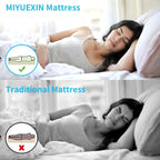 Miyuexin Twin Air Mattress With Fast Inflating Pump, Blow Up Mattress Of Wave Flocked Top, Durable Air Bed For Home, Camping & G