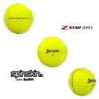 Srixon Ball:Z-Star Xv7 Tyl (12), Yellow, One Size (10311207)