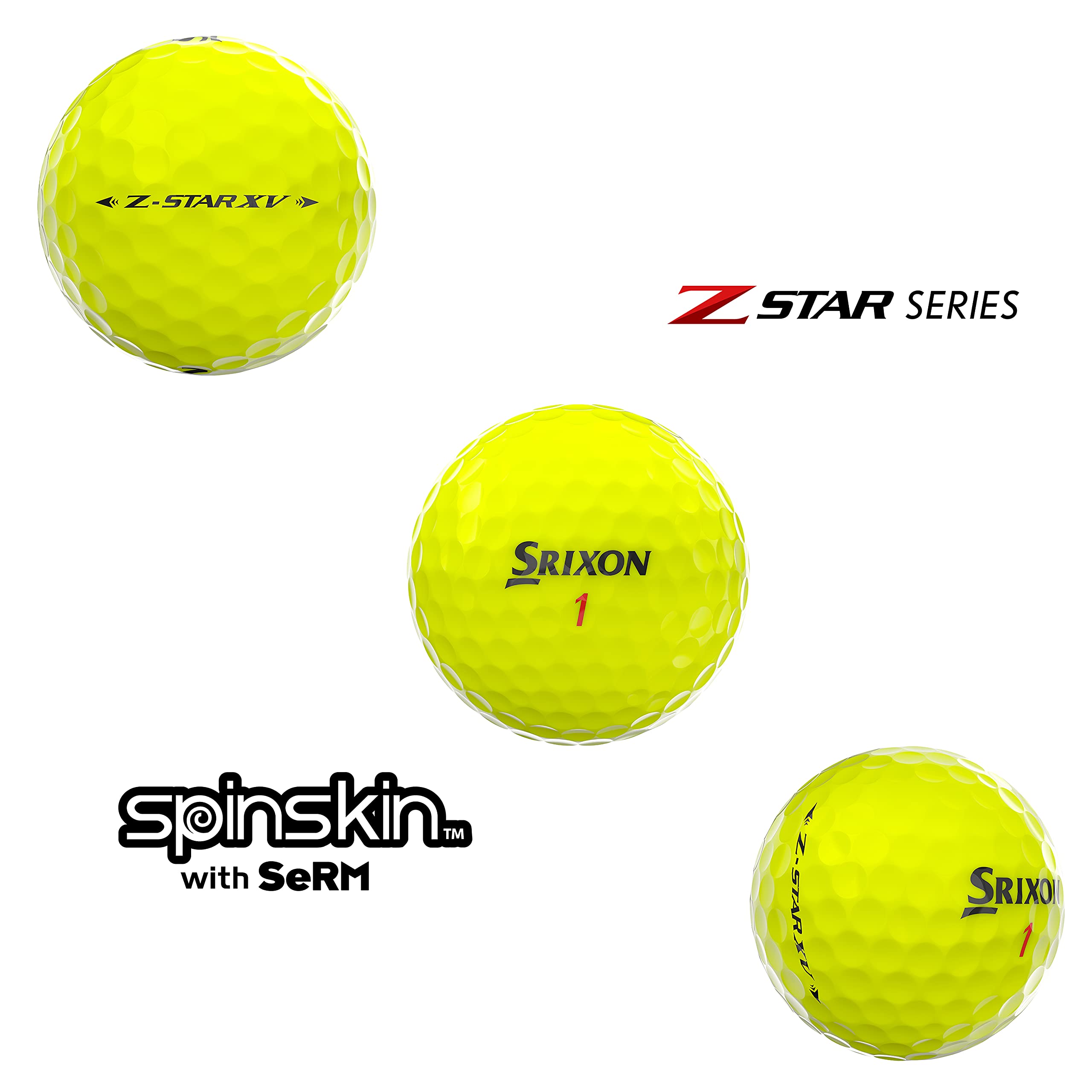 Srixon Ball:Z-Star Xv7 Tyl (12), Yellow, One Size (10311207)