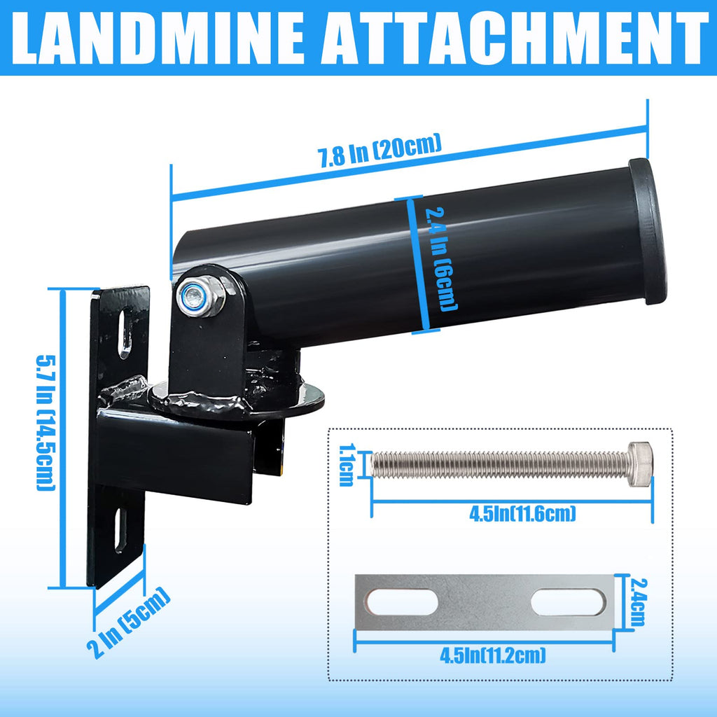 Bluslm T Bar Row Platform Landmine Attachments For Squate Rack Or Wall Mount Fits 2-Inch Barbell, Landmine Base Gym Equipment, P