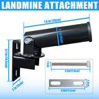 Bluslm T Bar Row Platform Landmine Attachments For Squate Rack Or Wall Mount Fits 2-Inch Barbell, Landmine Base Gym Equipment, P