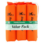 D.T. Systems Cordura Nylon Dog Training Dummy, Blaze Orange, Large, 3-Inch By 12-Inch, 3-Pack (83203)