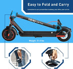 Hiboy 500W Peak Motor Electric Scooter, 19MPH, 22 Miles Long-Range, Foldable Commuter Electric Scooter Adults with Removable Bat