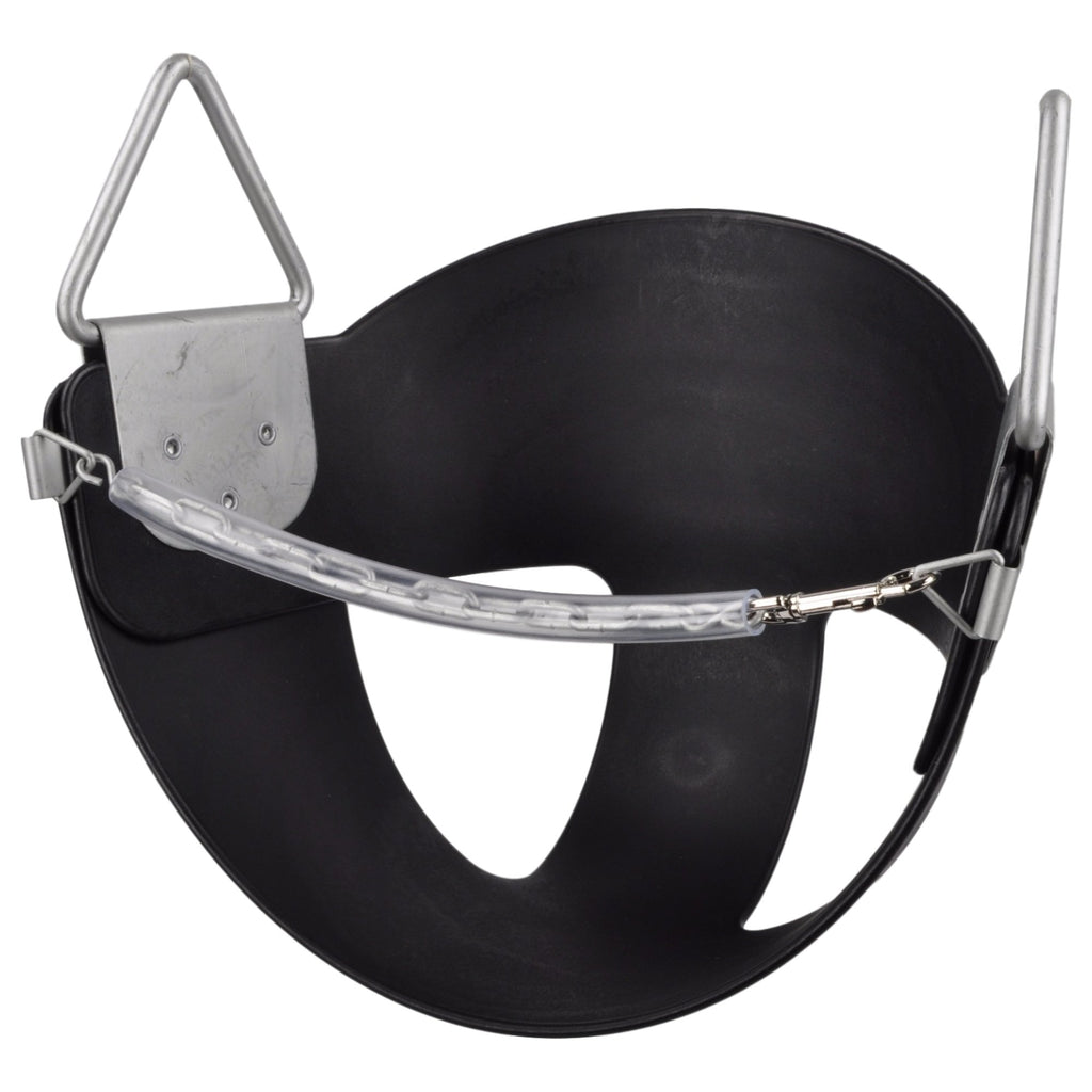 Swing Set Stuff Half Bucket -Seat Only- With Sss Logo Sticker, Black