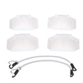 Attwood 14137-7 Cooler Mounting Kit, 4 Corner Pieces, 2 Quick-Connect Stretch Straps, Corrosion-Resistant