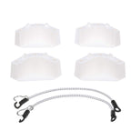 Attwood 14137-7 Cooler Mounting Kit, 4 Corner Pieces, 2 Quick-Connect Stretch Straps, Corrosion-Resistant