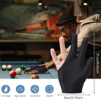 Neer Breathable Billiards Pool 3 Fingers Cue Gloves Nylon Table Pool Left Right Hand Universal Shooter Cue Sports Gloves For Wom