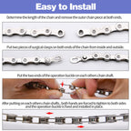 Bike Chain Kit, 9 Speed Multi-Function Bike Mechanic Repair Kit, Chain Breaker And Bike Link Plier With Hook And 6 Pairs Bicycle