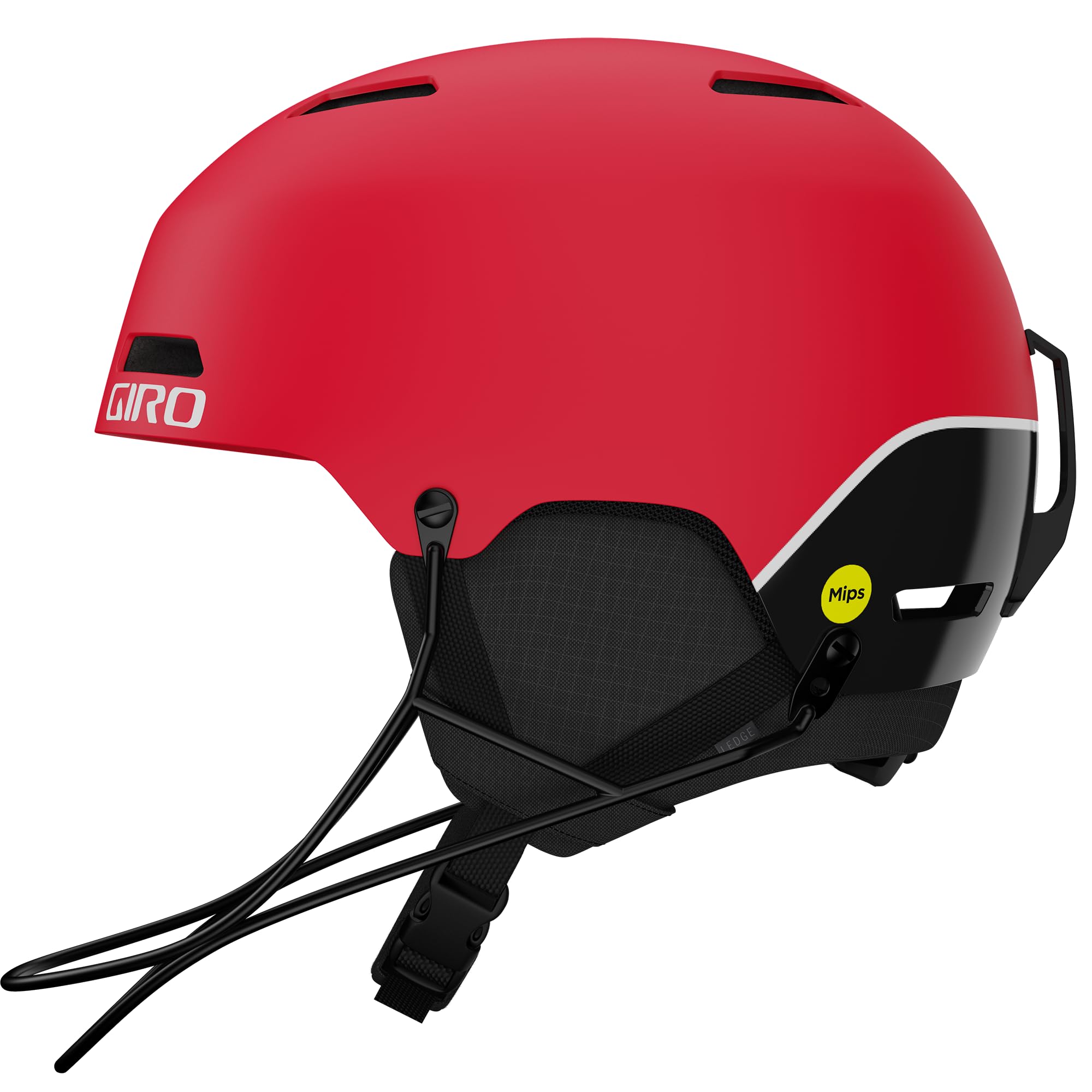 Giro Ledge SL MIPS Ski Race Helmet for Men, Women & Youth - Matte Red - M (55.5-59 cm)