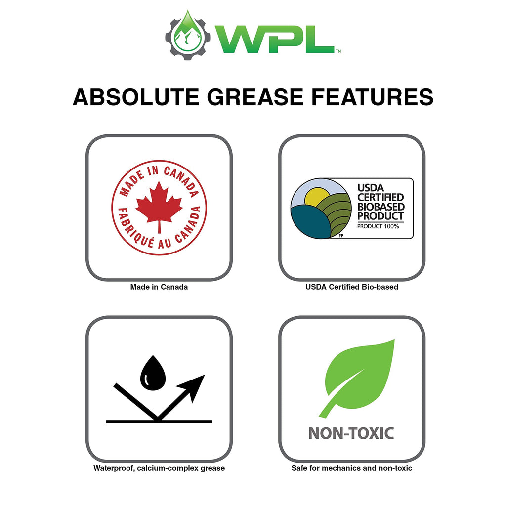 Wpl Absolute Bicycle Grease 113G - All-Purpose Bike Grease And Lube For Pedals, Forks, Chains, And Wheel Bearings