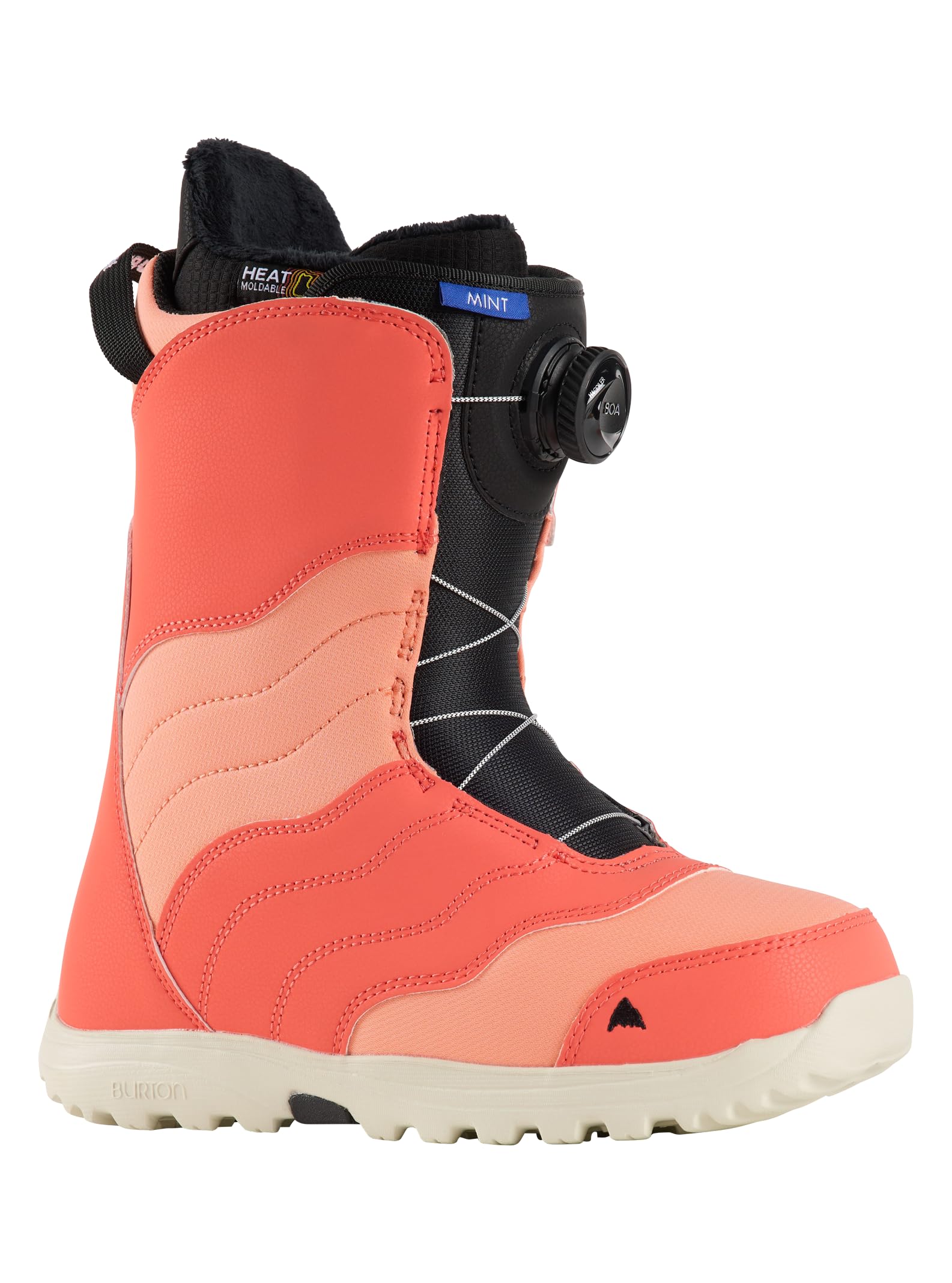 Burton Women's Mint BOA Snowboard Boots, Peach Echo, 7.0