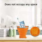 Collapsible Cup-Silicone Small Foldable-Expandable Folding Drinking-Reusable Portable Mugs Cups With Lids For Travel, Camping, H