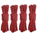 Flowden Tent Wind Ropes With Tensioners Cord Adjuster, 4Pcs 13Ft Reflective Rope For Camping, Hiking, Canopy Shelter, Outdoor Ac