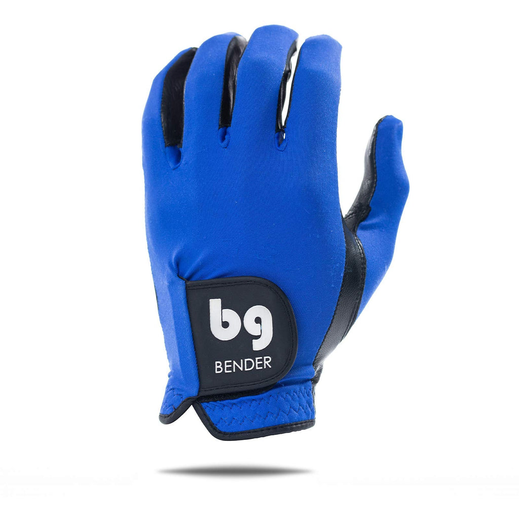 Bg Bender Golf Glove  Wear On Left  (Blue, Mens Large)