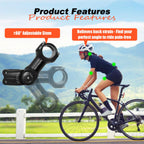 Bike Stem Riser & Adjustable Mtb Stem, 31.8Mm Bike Stem Adjustable 60 Degree, Aluminum Bicycle Handlebar Riser, Universal Bike S
