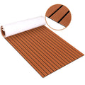 Zeeos Eva Foam Teak Decking Floor Sheet,Non-Skid-Self-Adhesive Flooring Synthetic Deck Marine Yacht Rv Boat Flooring Mats,Teak W