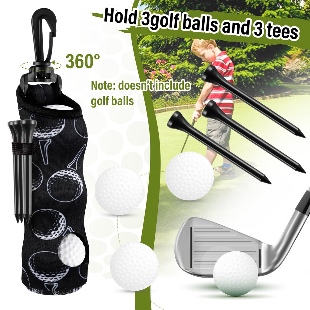Liliful 12 Pcs Golf Accessories Kit, Include Golf Ball Bag with Hook Towel Tees Magnetic Ball Marker Divot Tool Cleaner Brush fo