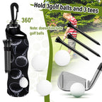 Liliful 12 Pcs Golf Accessories Kit, Include Golf Ball Bag with Hook Towel Tees Magnetic Ball Marker Divot Tool Cleaner Brush fo