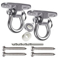 WWFFEN Permanent Antirust Stainless Steel Slient Bearing Swing Hanger,Heavy Duty 180 Rotary Swing, 1500LB Wood Playground Hammoc