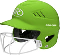 Rawlings | Coolflo Highlighter Batting Helmet | Face Guard Included | One Size Fits Most 6 1/2''-7 1/2'' | Matte Neon Green