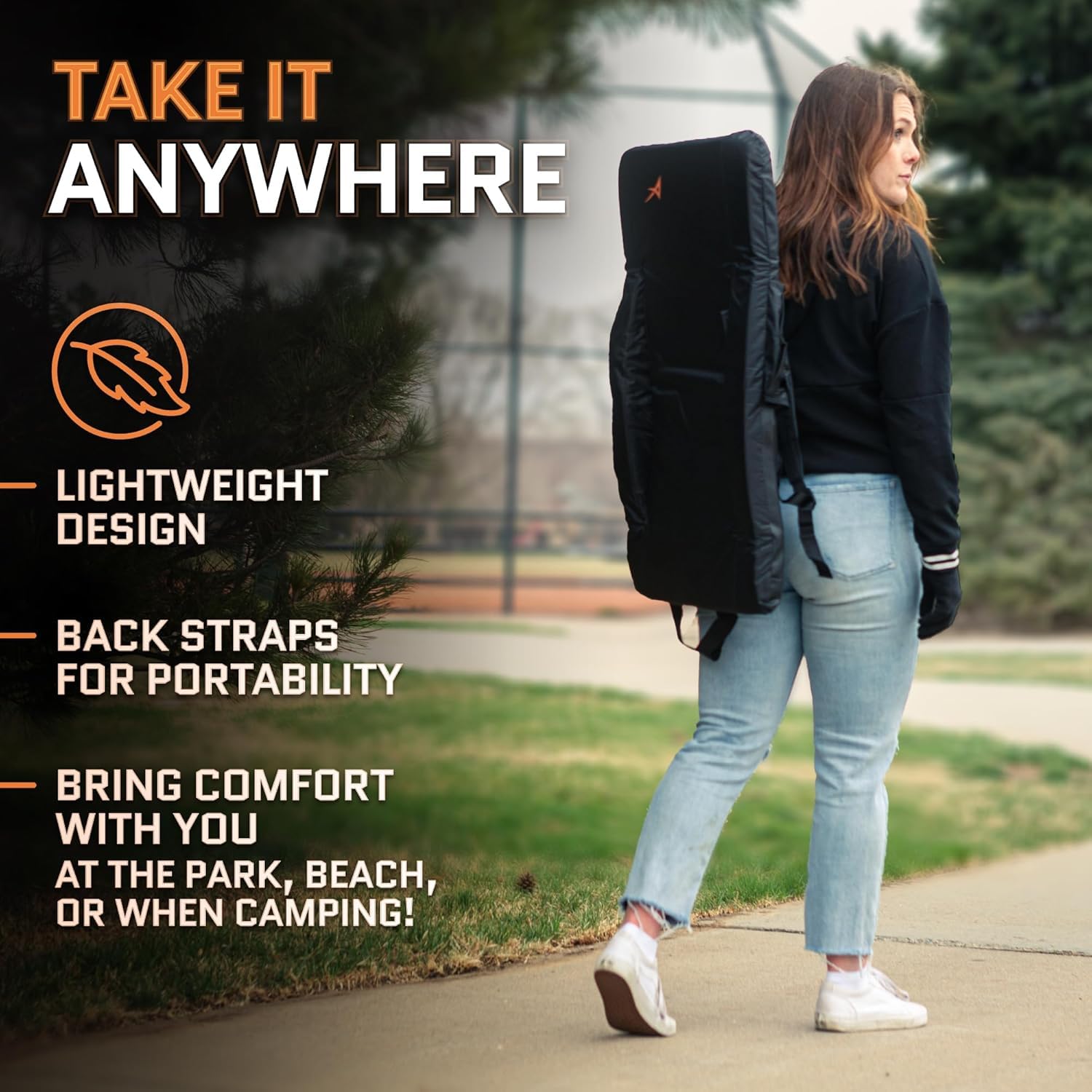 Heated Stadium Seats For Bleachers With Back Support Memory Foam - Usb Battery Included - Upgraded 3 Levels Of Heat - Foldable C