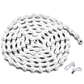 Zonkie Single-Speed Bicycle Chain 1/2 X 1/8 Inch 116 Links (White, 1/2'' 1/8'' 116 Links)