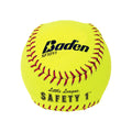 Baden Official Safety Softballs - High-Visibility, Impact-Reduced Design for Safe Practice | Durable Construction | 12-Pack