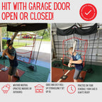 Hitzem: Baseball Net & Softball Net - Hitting/Pitching Net - Practice Batting Net Attaches And Hangs On Garage Door - Hitting Ne