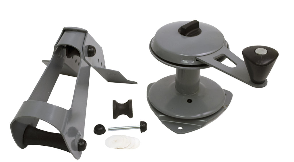 Attwood 13710-4 Anchor Lift System, Lifts And Drops Anchor, Heavy-Gauge Steel, Self-Lubricating Nylon Wheels
