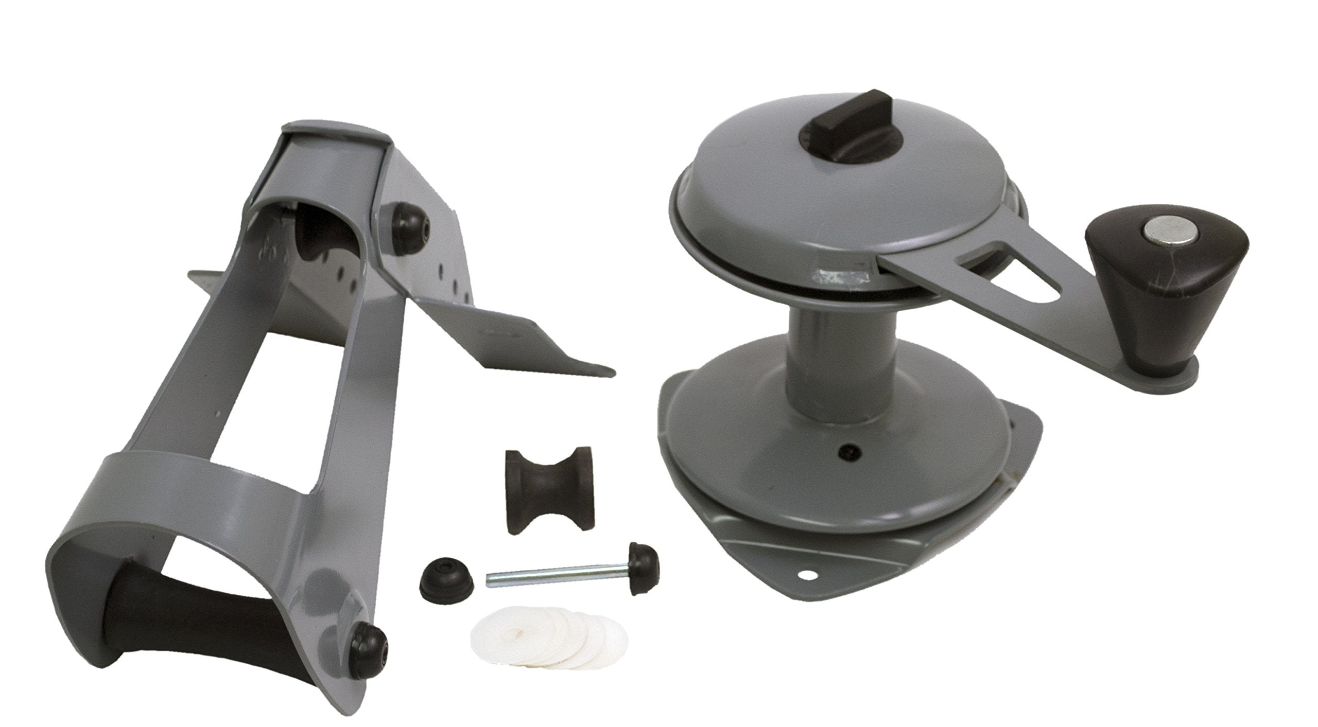 Attwood 13710-4 Anchor Lift System, Lifts And Drops Anchor, Heavy-Gauge Steel, Self-Lubricating Nylon Wheels
