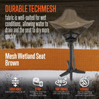 Alps Outdoorz Mesh Wetland Seat - Lightweight Hunting Chair With 360 Swivel, Aluminum Tubing, Adjustable Height, And Removable S