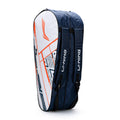 LiNing Raider Max Double Zipper Polyester Badminton Kit Bag (White) | Unbreakable Zippers | Easy Mobility | Unisex  Men, Boys,