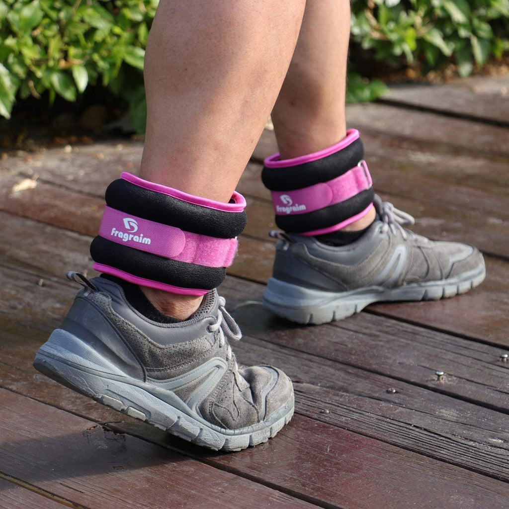 Ankle Weights For Women, Men And Kids - 1.5 Lbs X 2 Strength Training Wrist/Leg/Arm Weight With Adjustable Strap For Jogging, Gy