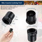 2 Pieces Bike Cassette Lockring Tool Mountain Bike Cassette Removal Tool Bicycle Freewheel Remover Repair Lockring Tool For Bike