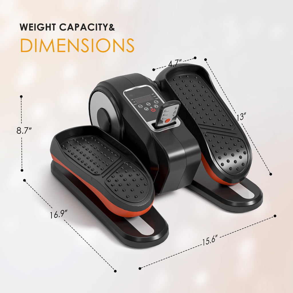Sogesgame Under Desk Elliptical Machine, Ellipse Leg Exerciser For Seniors, Portable Seated Pedal Exerciser With 12 Level Speeds