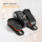 Sogesgame Under Desk Elliptical Machine, Ellipse Leg Exerciser For Seniors, Portable Seated Pedal Exerciser With 12 Level Speeds