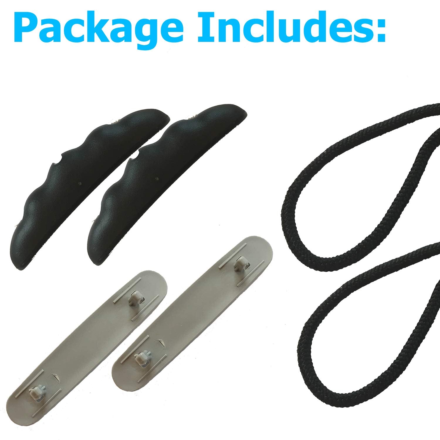 Occult Kayak Handles (2 Pack) - Strong T-Handle Design - Ultra Heavy Duty Bungee - Replacement Installation Kit - Kayak And Boat