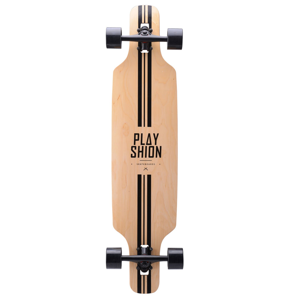 Playshion 39 Inch Drop Through Freestyle Longboard Skateboard Cruiser Line