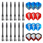 Accmor 12Pcs Magnetic Darts, Replacement Dart Game Safety Plastic Darts, Magnetic Darts For Dartboard