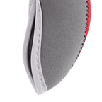 Dilwe 10 Pcs Golf Putter Protector, Wedge Neoprene Iron Head Cover With Zipper Long Neck See Through Window Golf Covers (Gray+Re