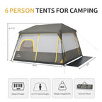 Cape 6 Person Camping Tent